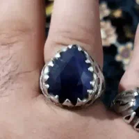 انگشتر یاقوت کبود آفریقای با رکاب دومهر دست ساز|جواهرات|نظرآباد, رسالت|دیوار