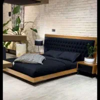 تخت خواب نو و نصب نشده با دو عدد پاتختی