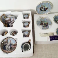 ست سرویس کامل چایخوری و بشقاب و پیاله آنتیک|ظروف سرو و پذیرایی|شیراز, اصلاح‌نژاد|دیوار