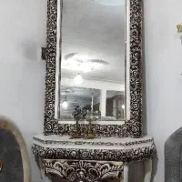 آینه شمعدان چوبی