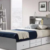 تخت خواب چوب راش کد ۱۱ یک و دونفره|تخت و سرویس خواب|همدان, |دیوار