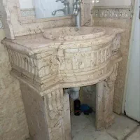 روشویی سنگی قاب آینه مرمریت