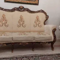 مبل استیل ۸ نفره با غذا خوری