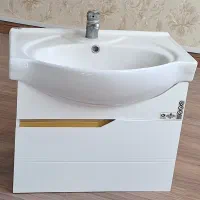 کاسه روشویی با کابین‌ضدآب و شیر اهرمی سالم