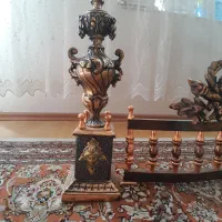 گارد مسی و برنجی شومینه|کلکسیون اشیاء عتیقه|سراب, |دیوار