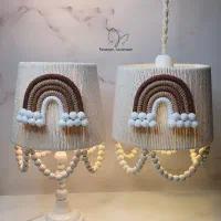 آباژور و لوستر مکرومه|صنایع دستی و سایر لوازم تزئینی|مشهد, شهید رضوی|دیوار