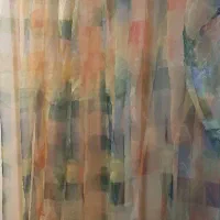 پرده حریر شیشه ای