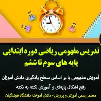 رفع اشکالات درسی بصورت حضوری و آنلاین