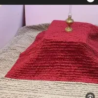 لحاف کرسی باپشم گوسفندی بزرگ قدیمی