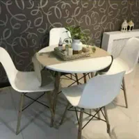 میز و صندلی ناهارخوری غذاخوری پایه چوبی مدل هرمس