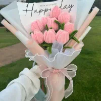 دسته گل روبانی و پیپ پاکن جاودان|گل مصنوعی|اردبیل, |دیوار