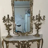 آینه شمعدان برنز