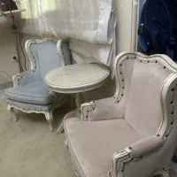 مبل کویین ۲ عدد با میزش