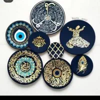 دیوارکوب سفالی|تابلو، نقاشی، عکس|شیراز, باغ تخت|دیوار