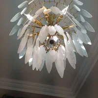 لوستر طرح برگ|لوستر و چراغ آویز|تهران, شهرک فردوس (حسینی)|دیوار