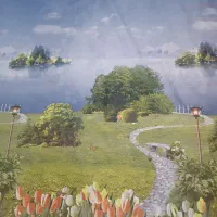 پرده زبرا چاپی