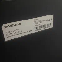 تلویزیون ال ای دی ۴۲اینچ x-vision  با میز تلویزیون