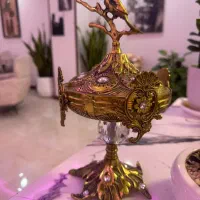 لوستر وکنار سالنی برنز بسیار سنگین|لوستر و چراغ آویز|گرمدره, |دیوار