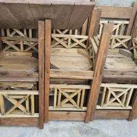 صندلی چوبی|صندلی و نیمکت|جم, |دیوار