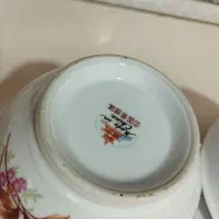 کاسه آبگوشت خوری گل حنایی قدیمی|ظروف سرو و پذیرایی|قم, باجک یک|دیوار