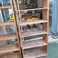 ویترین  با چوب نراد|کتابخانه، شلف، قفسه‌های دیواری|تنکابن, |دیوار