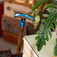 عصا دست ساز چوب و رزین مدل نیلو
