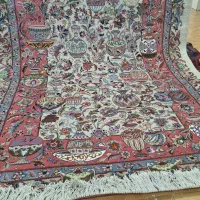 فرش زیر خاکی گل ابریشم یکتخته