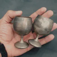 جام قدیمی اروپایی روکش نقره خاص