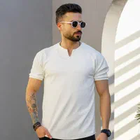 تیشرت یقه کوبایی در ۶ رنگ|لباس|میانه, |دیوار