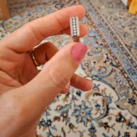 حلقه مردانه رنگ ثابت فوق العاده ساده و چشمگیر