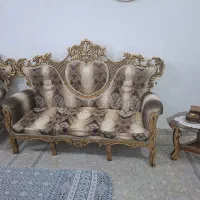 مبل سلطنتی ۷ نفره کاملا سالم|مبلمان خانگی و میز عسلی|مشگین شهر, |دیوار