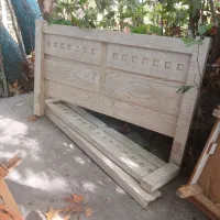 تخت خواب دونفره چوبی