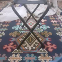 صندلی تاشو  تمیز سالم هست معاوضه دارم  شلنگ قلیان