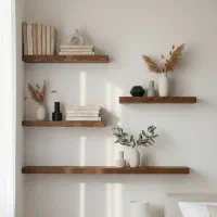 شلف دیواری چوبی