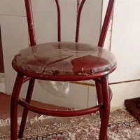 میز نهارخوری با صندلی فرفورژه