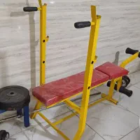 وزنه و میز پرس،میل باستانی و تخته شنا