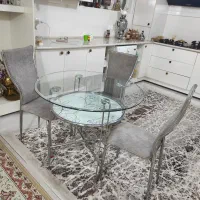 میز ناهارخوری چهارنفره استیل