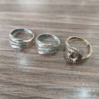 ۳ عدد انگشتر طلا به قیمت تابلو