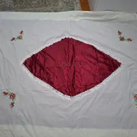 لحاف عروس آبی و زرشکی