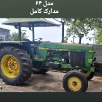 تراکتور شش سیلندر جاندیر۳۱۴۰با ادوات کشاورزی مدل۶۴|خودرو سنگین|پارسآباد, |دیوار