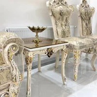 مبلمان استیل سلطنتی ۹نفره شرکتی|مبلمان خانگی و میز عسلی|همدان, |دیوار