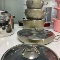 قابلمه چدن گرانیت|ظروف پخت‌وپز|صحنه, |دیوار