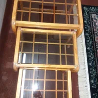 میز وسط و سه عدد گل میز چوب روس|مبلمان خانگی و میز عسلی|شیراز, آزادگان|دیوار