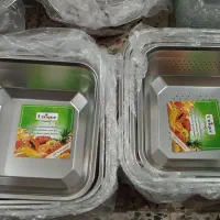 لگن و آبکش 2 مدل گرد و مربع