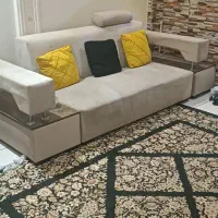 مبلمان هفت نفره ال ..پارچه ترک ابرهای نشیمن سالم|مبلمان خانگی و میز عسلی|تهران, مشیریه|دیوار