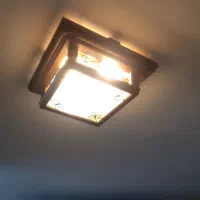 لوستر سقفی تمام چوب