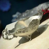 دیس شیرینی خوری کریستال قدیمی چینی میوه خوری|کلکسیون اشیاء عتیقه|مشهد, کوه سنگی|دیوار