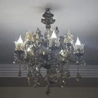 لوستر برنجی ۱۰ شعله