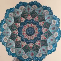 بشقاب مینا کاری