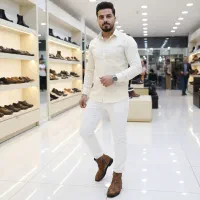 نیم بوت چرم طبیعی دست دوز زیر قیمت